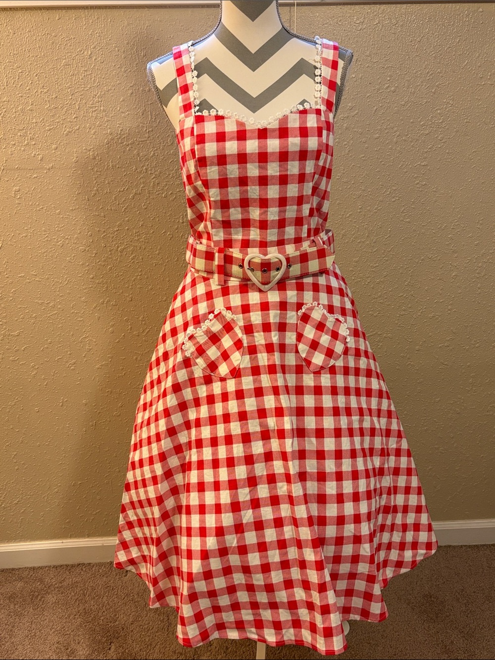 Collectif Violetta Vintage Gingham Swing Skirt and Lottie Vintage Top BNWT XL
